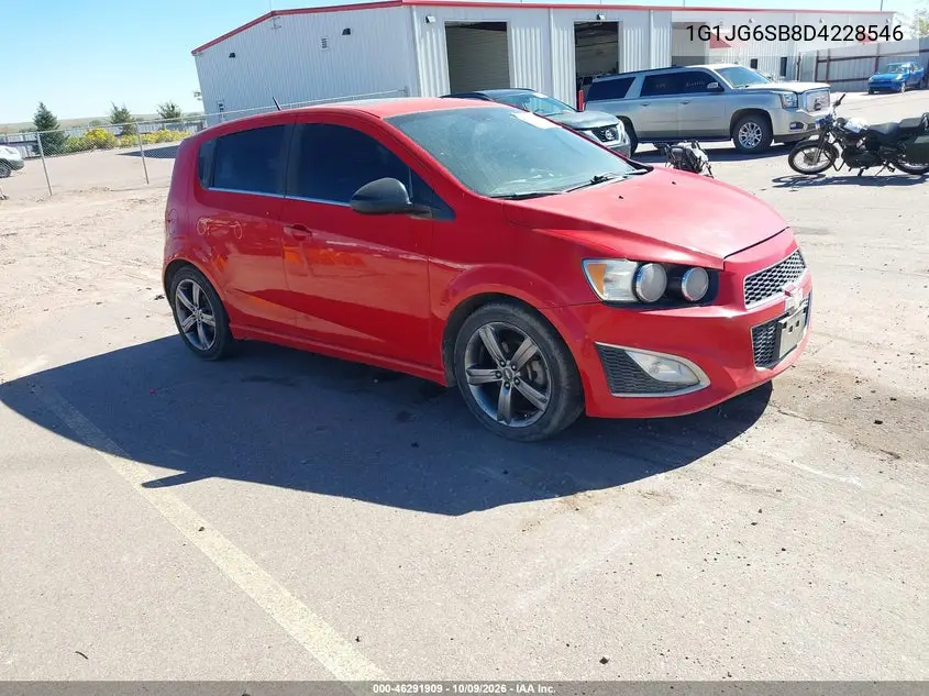 2013 Chevrolet Sonic Rs Auto VIN 1G1JG6SB8D4228546 фото 2