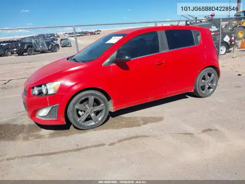 2013 Chevrolet Sonic Rs Auto VIN 1G1JG6SB8D4228546 фото 3