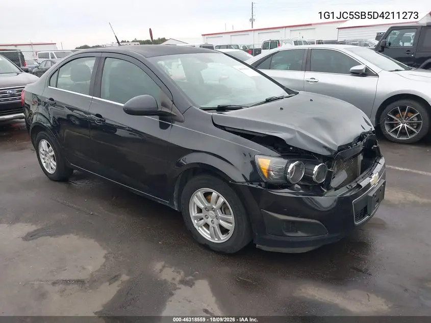 2013 Chevrolet Sonic Lt Auto VIN 1G1JC5SB5D4211273 фото 2