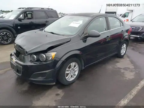 2013 Chevrolet Sonic Lt Auto VIN 1G1JC5SB5D4211273 фото 3
