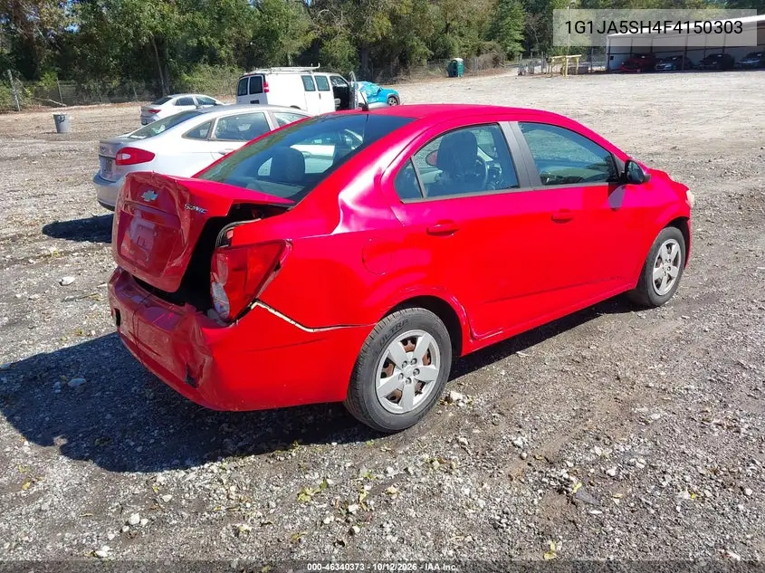 2015 Chevrolet Sonic Ls Auto VIN 1G1JA5SH4F4150303 фото 5