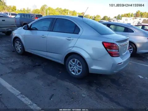 2017 Chevrolet Sonic Ls Auto VIN 1G1JB5SH2H4155984 фото 4
