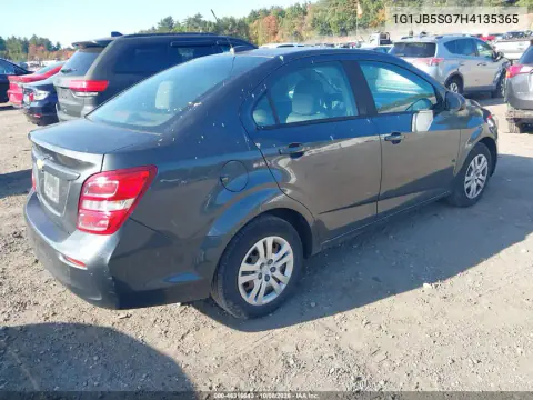 2017 Chevrolet Sonic Ls Auto VIN 1G1JB5SG7H4135365 фото 5