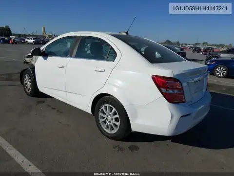 1G1JD5SH1H4147241 — 2017 Chevrolet Sonic, фото 4 с аукциона IAAI, Передняя часть