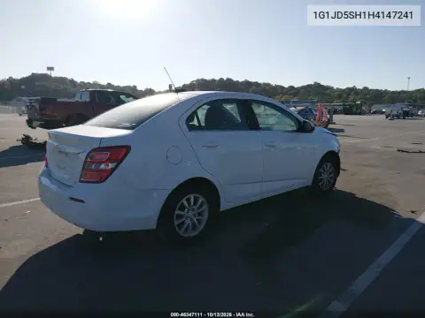 1G1JD5SH1H4147241 — 2017 Chevrolet Sonic, фото 5 с аукциона IAAI, Передняя часть