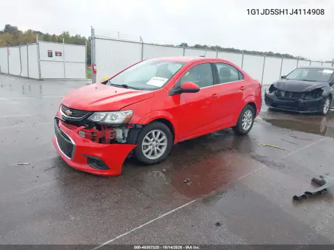 1G1JD5SH1J4114908 — 2018 Chevrolet Sonic, фото 3 с аукциона IAAI, Передняя часть