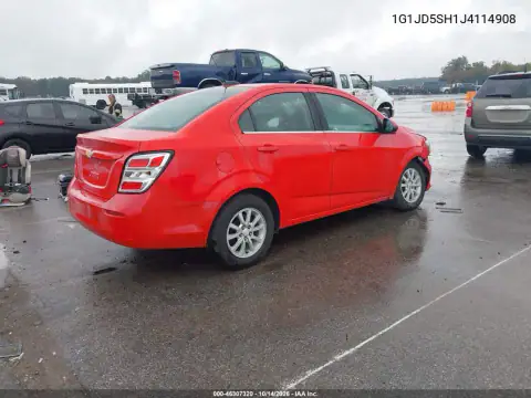 1G1JD5SH1J4114908 — 2018 Chevrolet Sonic, фото 5 с аукциона IAAI, Передняя часть