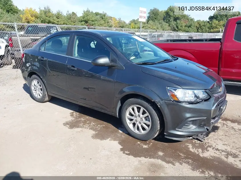 2019 Chevrolet Sonic Lt Auto VIN 1G1JD5SB4K4134437 фото 1