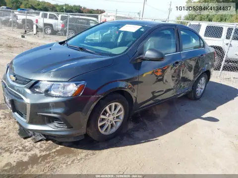 2019 Chevrolet Sonic Lt Auto VIN 1G1JD5SB4K4134437 фото 2