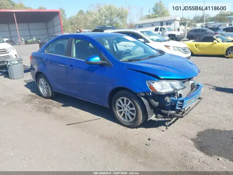 1G1JD5SB6L4118600 — 2020 Chevrolet Sonic, Передняя часть, фото до ремонта