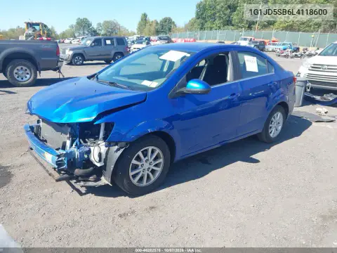2020 Chevrolet Sonic Fwd Lt VIN 1G1JD5SB6L4118600 фото 3