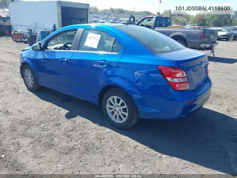 2020 Chevrolet Sonic Fwd Lt VIN 1G1JD5SB6L4118600 фото 4