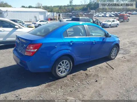 2020 Chevrolet Sonic Fwd Lt VIN 1G1JD5SB6L4118600 фото 5