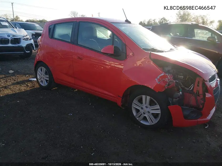 2014 Chevrolet Spark 1Lt Auto VIN KL8CD6S98EC466547 фото 2