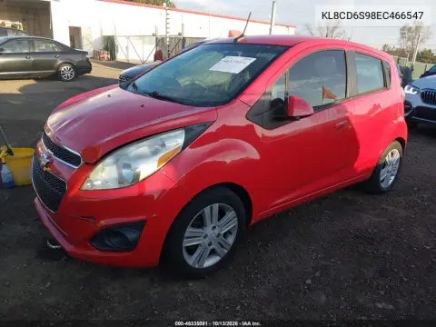 2014 Chevrolet Spark 1Lt Auto VIN KL8CD6S98EC466547 фото 3