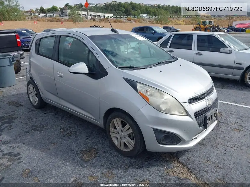 2015 Chevrolet Spark 1Lt Cvt VIN KL8CD6S97FC719729 фото 2