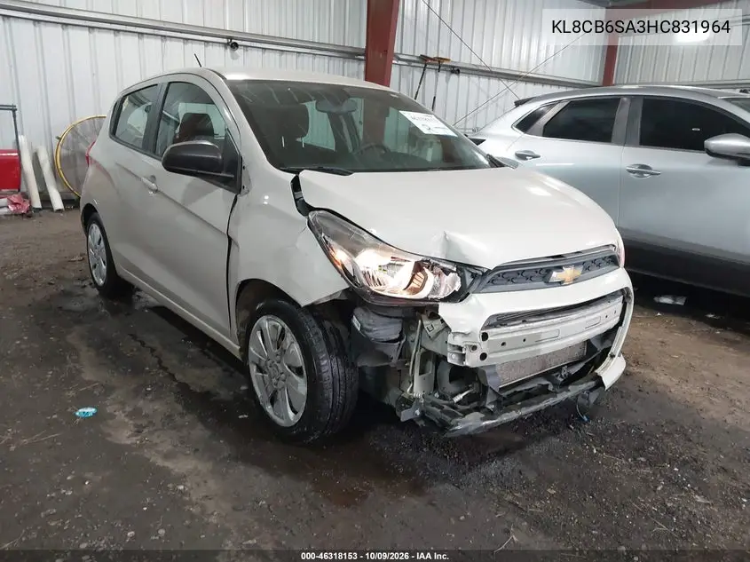 2017 Chevrolet Spark Ls Cvt VIN KL8CB6SA3HC831964 фото 2