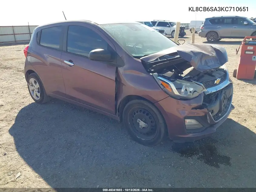 KL8CB6SA3KC710651 Chevrolet Spark 2019 — повреждение Передняя часть, фото до ремонта