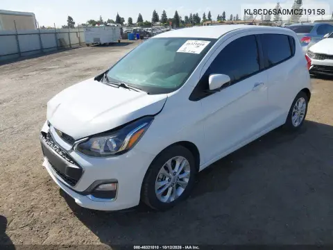 2021 Chevrolet Spark Fwd 1Lt Automatic VIN KL8CD6SA0MC219158 фото 3