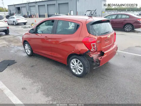 2022 Chevrolet Spark Fwd 1Lt Automatic VIN KL8CD6SA4NC033978 фото 4