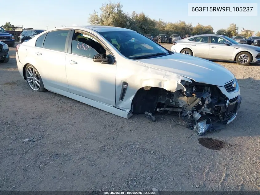 2015 Chevrolet Ss VIN 6G3F15RW9FL105237 фото 1