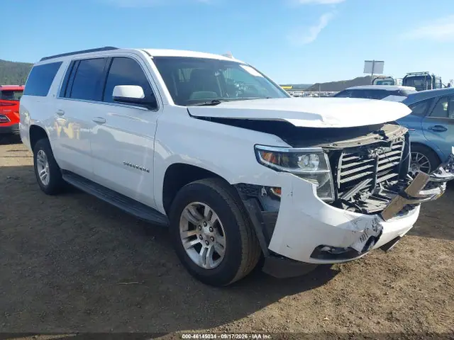 1GNSKHKC8JR233332 — 2018 Chevrolet Suburban LT, Передняя часть (Front End), фото до ремонта