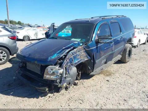 2007 Chevrolet Suburban 1500 Lt VIN 1GNFK16307J253424 фото 3