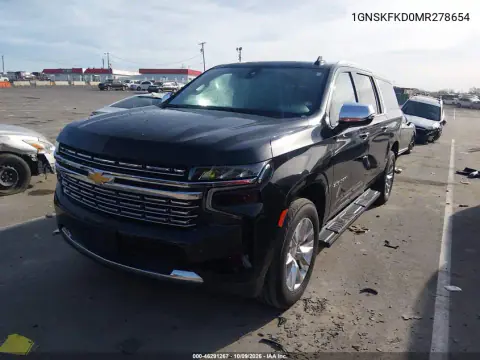 2021 Chevrolet Suburban 4Wd Premier VIN 1GNSKFKD0MR278654 фото 3