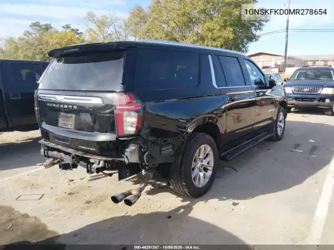 2021 Chevrolet Suburban 4Wd Premier VIN 1GNSKFKD0MR278654 фото 5