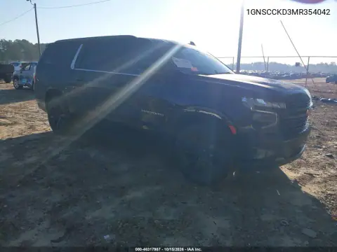 1GNSCCKD3MR354042 — 2021 Chevrolet Suburban, Левый бок, фото до ремонта
