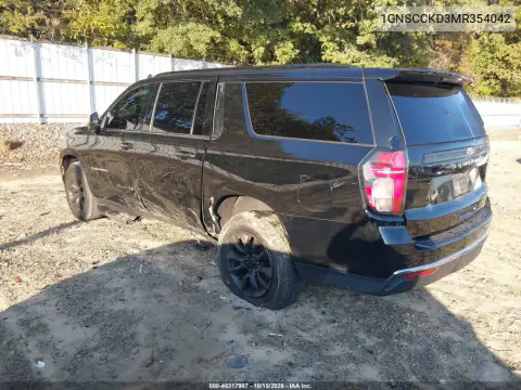 1GNSCCKD3MR354042 — 2021 Chevrolet Suburban, фото 4 с аукциона IAAI, Левый бок