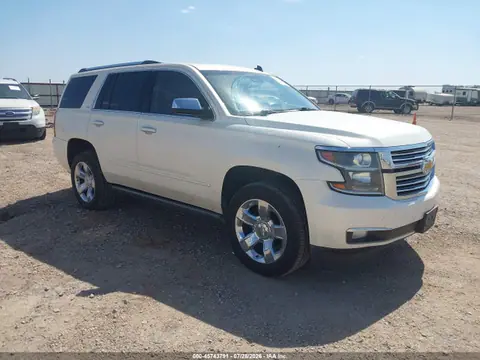 1GNSKCKC1FR256705 — 2015 Chevrolet Tahoe LTZ, Град (Hail), фото до ремонта