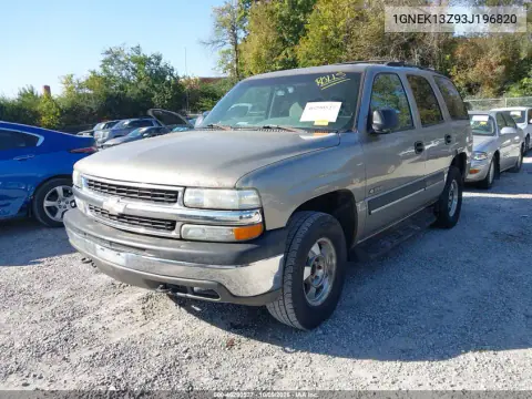 2003 Chevrolet Tahoe Ls VIN 1GNEK13Z93J196820 фото 3