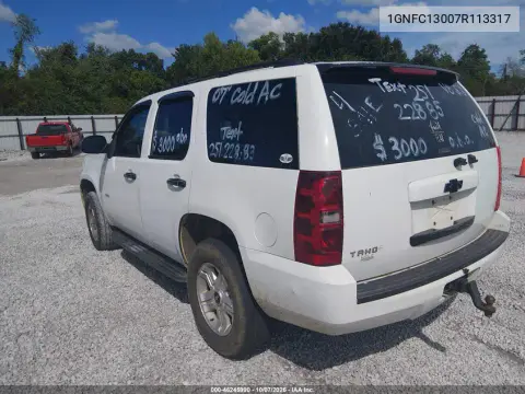 2007 Chevrolet Tahoe Lt VIN 1GNFC13007R113317 фото 3