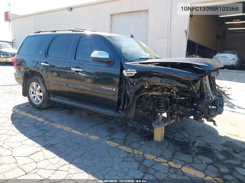 2008 Chevrolet Tahoe Ltz VIN 1GNFC13098R103368 фото 1