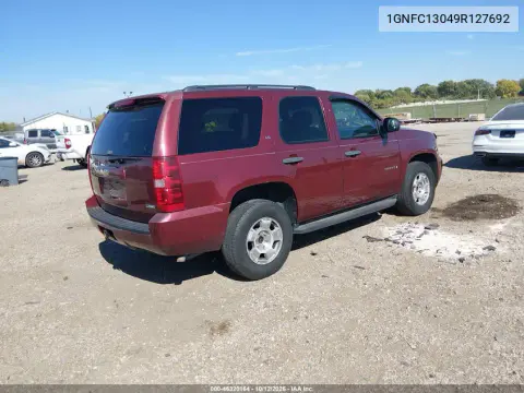 1GNFC13049R127692 — 2009 Chevrolet Tahoe, Передний левый, фото до ремонта