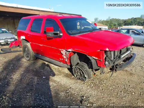 1GNSK2E0XDR309586 — 2013 Chevrolet Tahoe, Передняя часть, фото до ремонта