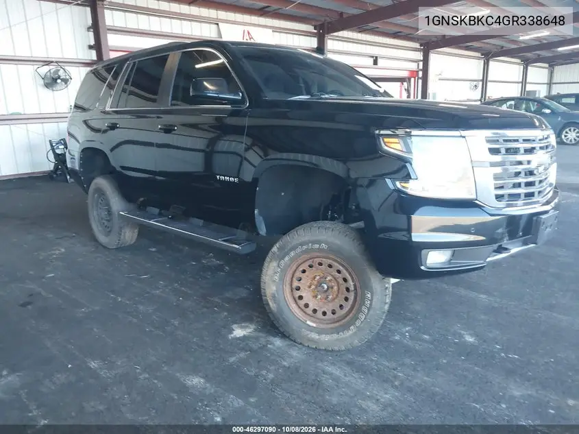 2016 Chevrolet Tahoe Lt VIN 1GNSKBKC4GR338648 фото 2