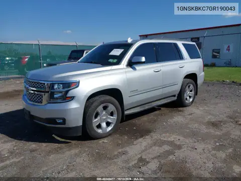 1GNSKBKC7GR190043 — 2016 Chevrolet Tahoe, фото 2 с аукциона IAAI, Пожар салона