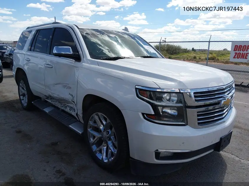 2018 Chevrolet Tahoe Premier VIN 1GNSKCKC7JR197443 фото 2