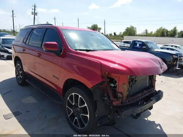 1GNSCRKD0MR290902 — 2021 Chevrolet Tahoe, Передняя часть (Front End), фото до ремонта