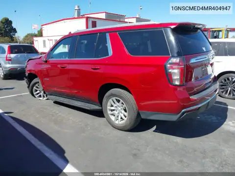 1GNSCMED4MR404947 — 2021 Chevrolet Tahoe, фото 4 с аукциона IAAI, Передняя часть слева