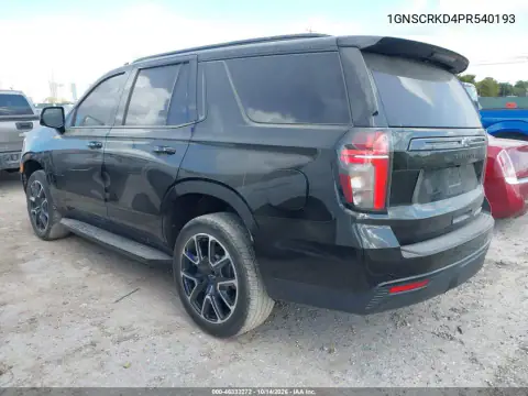 1GNSCRKD4PR540193 — 2023 Chevrolet Tahoe, фото 3 с аукциона IAAI, Справа сзади
