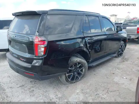 1GNSCRKD4PR540193 — 2023 Chevrolet Tahoe, фото 4 с аукциона IAAI, Справа сзади