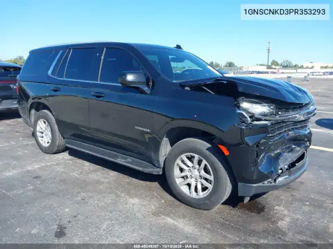 1GNSCNKD3PR353293 — 2023 Chevrolet Tahoe, Передняя часть, фото до ремонта