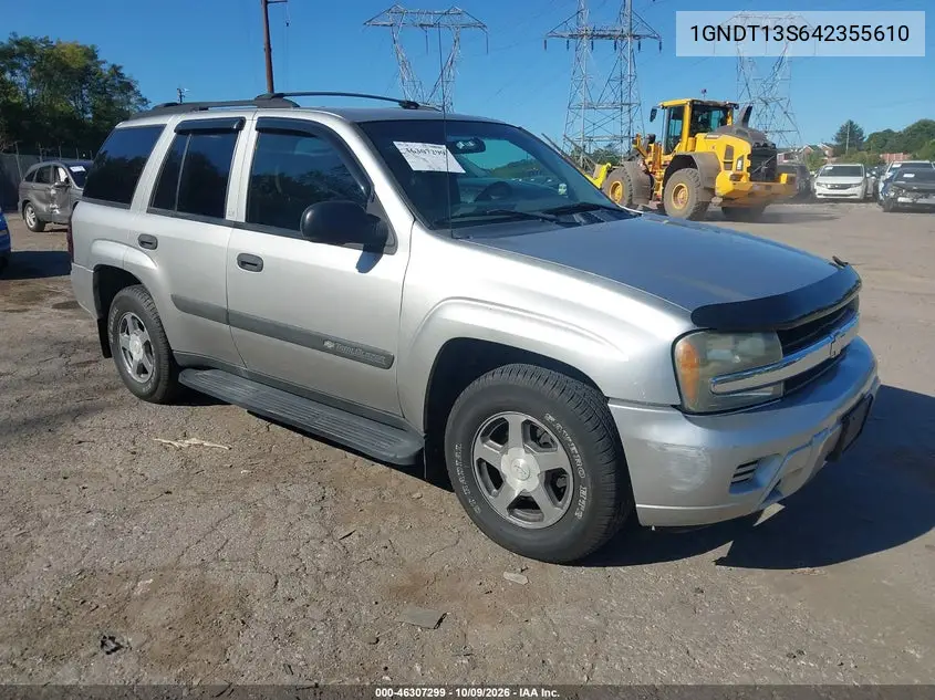2004 Chevrolet Trailblazer Ls VIN 1GNDT13S642355610 фото 2