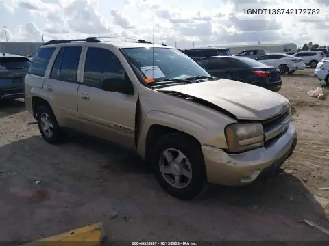 1GNDT13S742172782 — 2004 Chevrolet TrailBlazer, Передняя часть, фото до ремонта