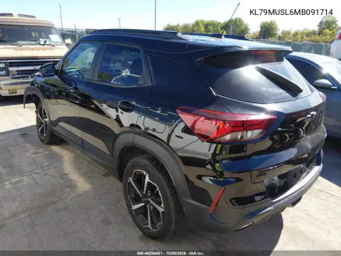 2021 Chevrolet Trailblazer Awd Rs VIN KL79MUSL6MB091714 фото 3
