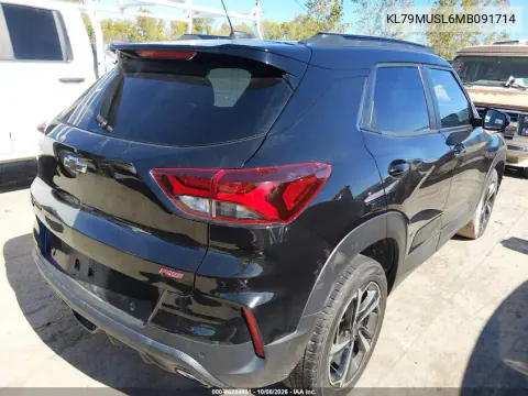 2021 Chevrolet Trailblazer Awd Rs VIN KL79MUSL6MB091714 фото 4