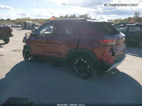 2022 Chevrolet Trailblazer Fwd Lt VIN KL79MPS28NB123637 фото 3